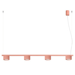 NOWOŚĆ Żyrandol AURA 4 brzoskwiniowa Gx53SL.2704 Sollux