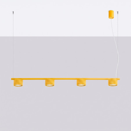 NOWOŚĆ Żyrandol AURA 4 żółta Gx53SL.2707 Sollux