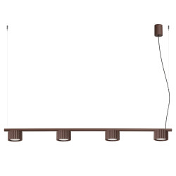 NOWOŚĆ Żyrandol AURA 4 brązowa Gx53SL.2709 Sollux