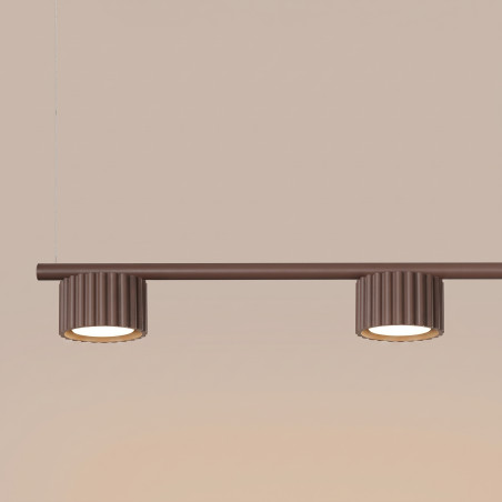 NOWOŚĆ Żyrandol AURA 4 brązowa Gx53SL.2709 Sollux