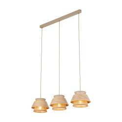NOWOŚĆ 11810 KALUM WOOD LAMPA WISZĄCA 3XE27 Tk Lighting