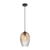 Lampa wisząca pojedyncza Alias PND-3663-1-BRO-AMB czarna Italux