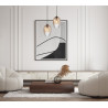 Lampa wisząca pojedyncza Alias PND-3663-1-BRO-AMB czarna Italux