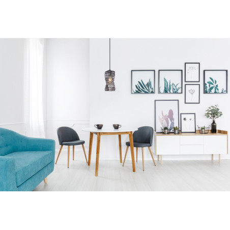 Lampa wisząca pojedyncza Altera PND-3219-1-BK-SG czarna Italux