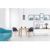 Lampa wisząca pojedyncza Altera PND-3219-1-BK-SG czarna Italux