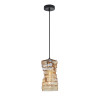 Lampa wisząca pojedyncza Altera PND-3219-1-BRO-AMB czarna Italux