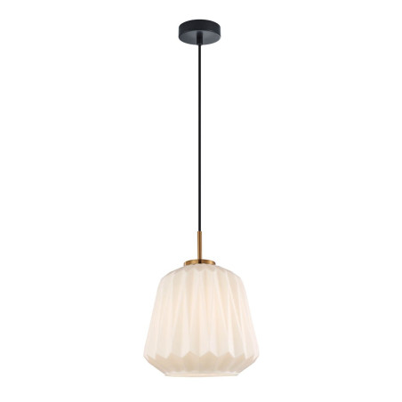 Lampa wisząca pojedyncza Antita PND-3645-1-BRO-W czarna Italux