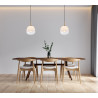 Lampa wisząca pojedyncza Antita PND-3650-1S-BRO-CW czarna Italux