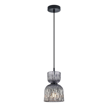 Lampa wisząca pojedyncza Balme PND-3619-1-BK-SG czarna Italux