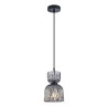 Lampa wisząca pojedyncza Balme PND-3619-1-BK-SG czarna Italux