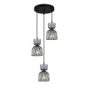 Lampa wisząca potrójna Balme PND-3619-3A-BK-SG czarna Italux