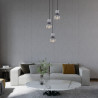 Lampa wisząca potrójna Balme PND-3619-3A-BK-SG czarna Italux