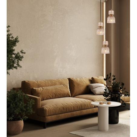 Lampa wisząca potrójna Balme PND-3619-3A-BRO-AMB czarna Italux