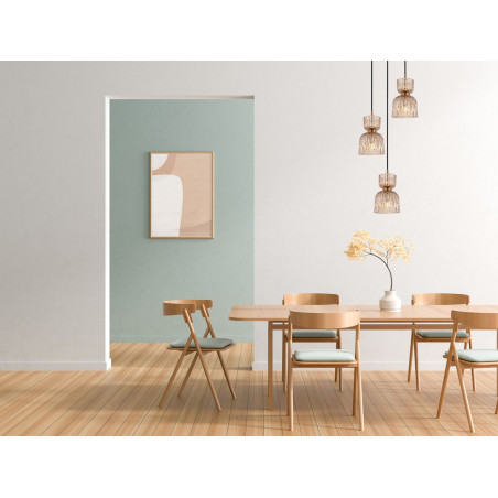 Lampa wisząca potrójna Balme PND-3619-3A-BRO-AMB czarna Italux