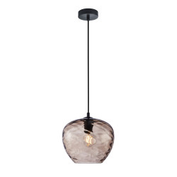 Lampa wisząca pojedyncza Bresco PND-3033-1-BK-CF czarna Italux