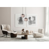 Lampa wisząca pojedyncza Bresco PND-3033-1-BK-CF czarna Italux