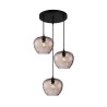 Lampa wisząca potrójna Bresco PND-3033-3A-BK-CF czarna Italux