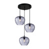 Lampa wisząca potrójna Bresco PND-3033-3A-BK-SG czarna Italux