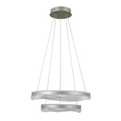 Lampa wisząca Morte PND-34535-2L-SILV srebrna Italux