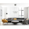 Lampa wisząca Morte PND-34535-2L-SILV srebrna Italux