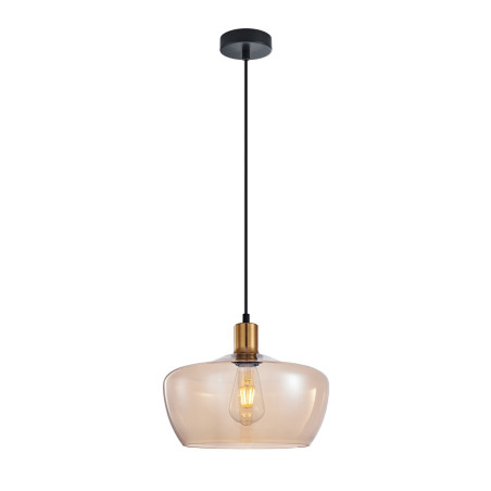 Lampa wisząca pojedyncza Parola PND-3636-1-BRO-AMB złota Italux