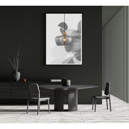Lampa wisząca pojedyncza Parola PND-3636-1-BRO-SG złota Italux