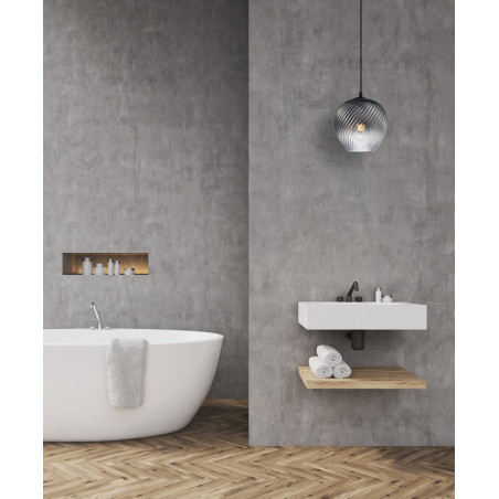 Lampa wisząca pojedyncza Alias PND-3664-1-BK-SG czarna Italux