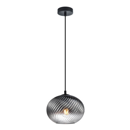 Lampa wisząca pojedyncza Alias PND-3665-1-BK-SG czarna Italux
