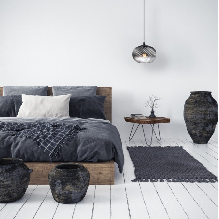 Lampa wisząca pojedyncza Alias PND-3665-1-BK-SG czarna Italux