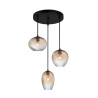 Lampa wisząca potrójna Alias PND-3672-3A-BRO-AMB czarna Italux