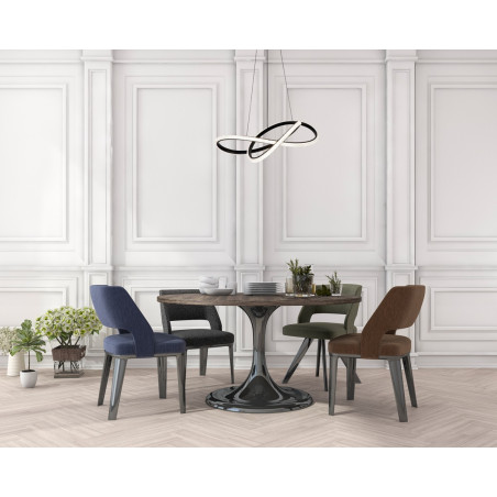 Lampa wisząca Almera PND-64728-BK czarna Italux