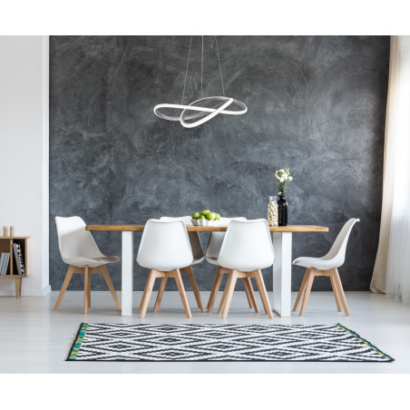 Lampa wisząca Almera PND-64728-SILV srebrna Italux