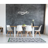 Lampa wisząca Almera PND-64728-SILV srebrna Italux