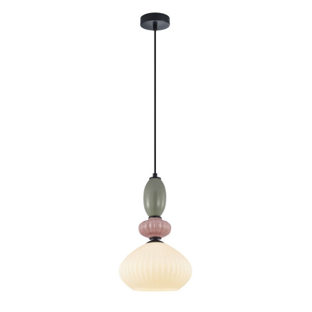 Lampa wisząca pojedyncza Altra PND-36787-1A-BK-WH czarna Italux