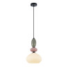 Lampa wisząca pojedyncza Altra PND-36787-1A-BK-WH czarna Italux