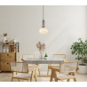 Lampa wisząca pojedyncza Altra PND-36787-1A-BK-WH czarna Italux