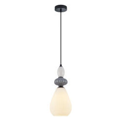 Lampa wisząca pojedyncza Altra PND-36787-1B-BK-WH czarna Italux