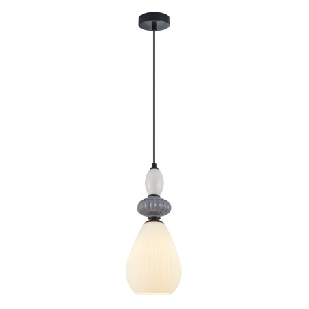 Lampa wisząca pojedyncza Altra PND-36787-1B-BK-WH czarna Italux