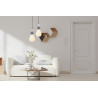 Lampa wisząca pojedyncza Altra PND-36787-1B-BK-WH czarna Italux