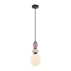 Lampa wisząca pojedyncza Altra PND-36787-1C-BK-WH czarna Italux