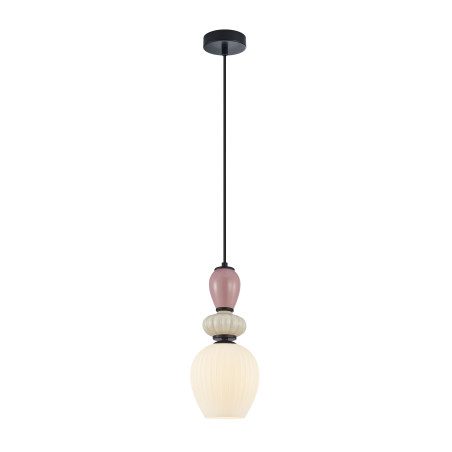 Lampa wisząca pojedyncza Altra PND-36787-1C-BK-WH czarna Italux