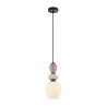 Lampa wisząca pojedyncza Altra PND-36787-1C-BK-WH czarna Italux