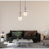 Lampa wisząca pojedyncza Altra PND-36787-1C-BK-WH czarna Italux