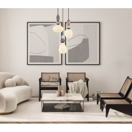 Lampa wisząca potrójna Altra PND-36787-3-BK-WH czarna Italux