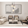 Lampa wisząca potrójna Altra PND-36787-3-BK-WH czarna Italux