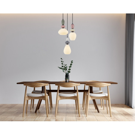 Lampa wisząca potrójna Altra PND-36787-3-BK-WH czarna Italux