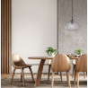Lampa wisząca pojedyncza Antita PND-3644-1-BK-SG czarna Italux