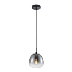 Lampa wisząca pojedyncza Antita PND-3650-1S-BK-CSG czarna Italux