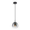 Lampa wisząca pojedyncza Antita PND-3650-1S-BK-CSG czarna Italux