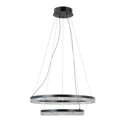 Lampa wisząca Barlo PND-34526-2L-BK czarny mat Italux